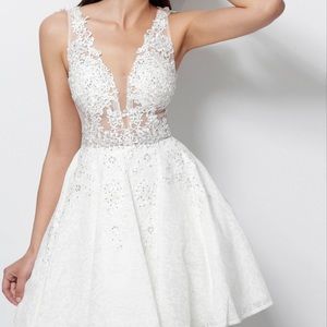 Jovani JVN45274A 45274 Prom Cocktail Dress 2 White